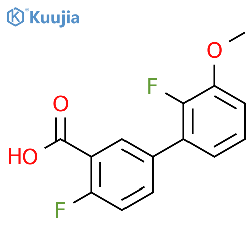 2-fluoro-5-(2-fluoro-3-methoxyphenyl)benzoic Acid structure