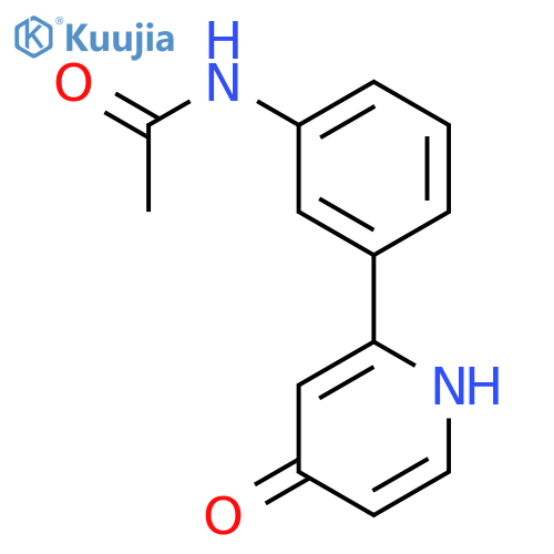 2-(3-Acetylaminophenyl)-4-hydroxypyridine structure