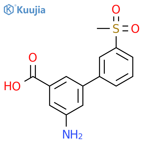 3-Amino-5-(3-methylsulfonylphenyl)benzoic acid structure