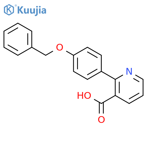 2-(4-Benzyloxyphenyl)nicotinic acid structure