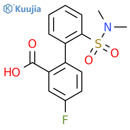 [1,1'-Biphenyl]-2-carboxylic acid, 2'-[(dimethylamino)sulfonyl]-4-fluoro- structure