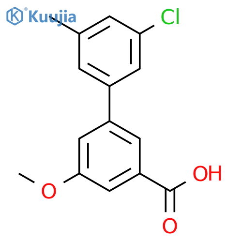 3-(3-Chloro-5-methylphenyl)-5-methoxybenzoic acid structure
