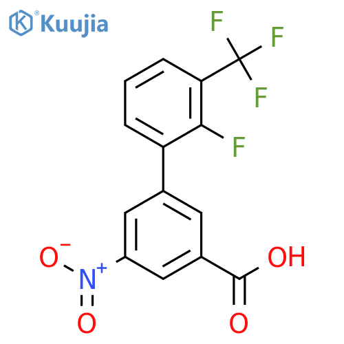 3-(2-Fluoro-3-trifluoromethylphenyl)-5-nitrobenzoic acid structure
