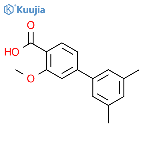 4-(3,5-Dimethylphenyl)-2-methoxybenzoic acid structure