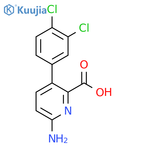 6-Amino-3-(3,4-dichlorophenyl)picolinic acid structure