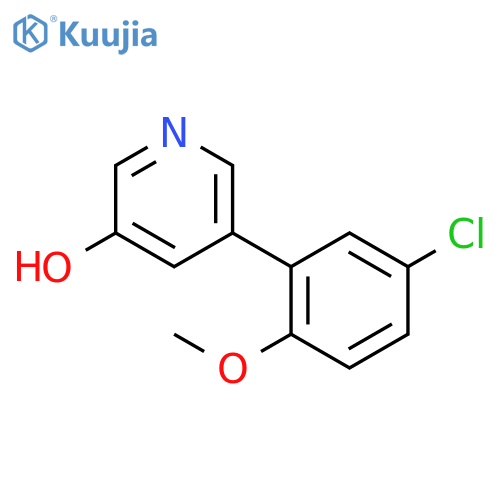 5-(5-Chloro-2-methoxyphenyl)pyridin-3-ol structure