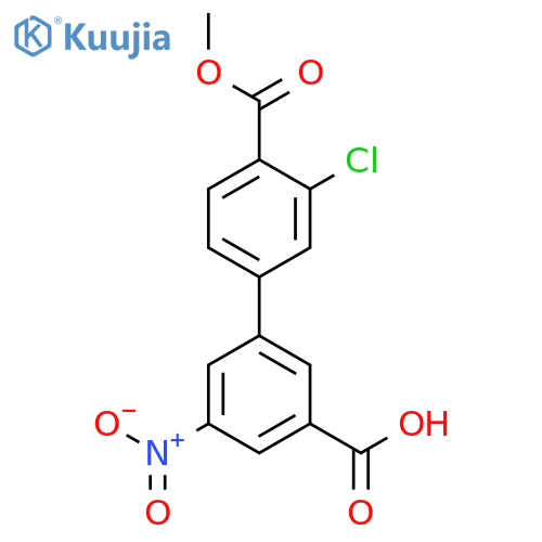 3-(3-Chloro-4-methoxycarbonylphenyl)-5-nitrobenzoic acid structure