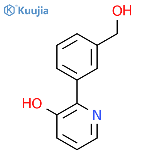 2-[3-(Hydroxymethyl)phenyl]pyridin-3-ol structure