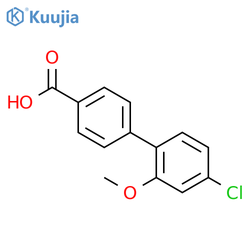 4-(4-Chloro-2-methoxyphenyl)benzoic acid structure