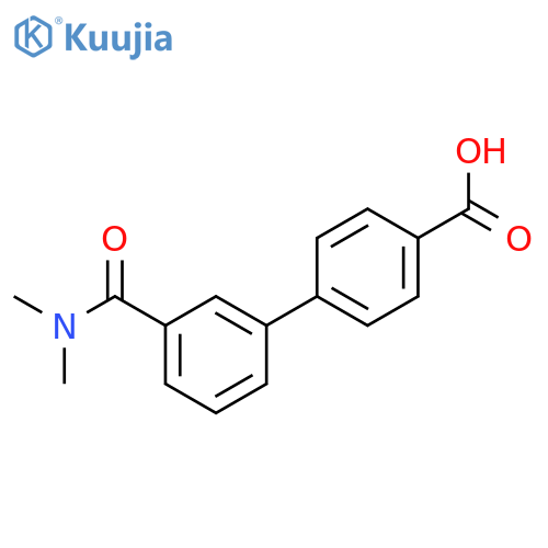 4-[3-(N,N-Dimethylaminocarbonyl)phenyl]benzoic acid structure