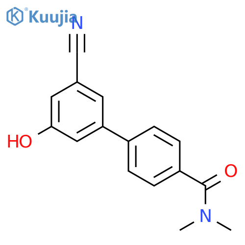 3-Cyano-5-[4-(N,N-dimethylaminocarbonyl)phenyl]phenol structure