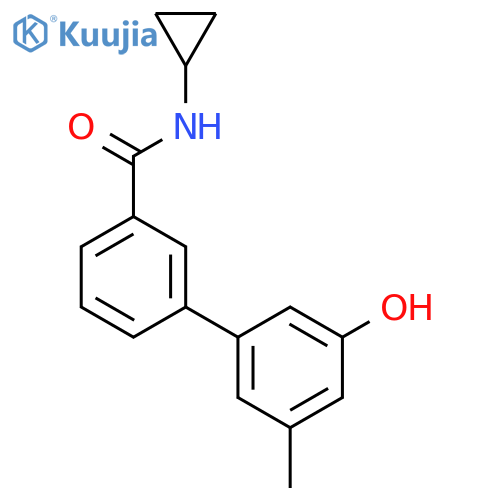 5-[3-(Cyclopropylaminocarbonyl)phenyl]-3-methylphenol structure