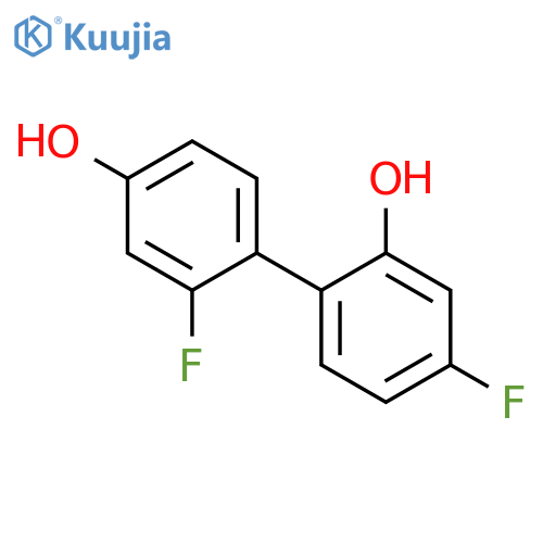 3-Fluoro-4-(4-fluoro-2-hydroxyphenyl)phenol structure