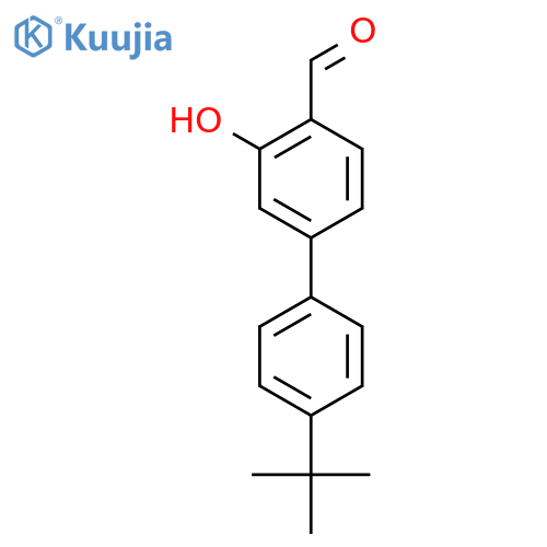 4-(4-tert-butylphenyl)-2-hydroxybenzaldehyde structure