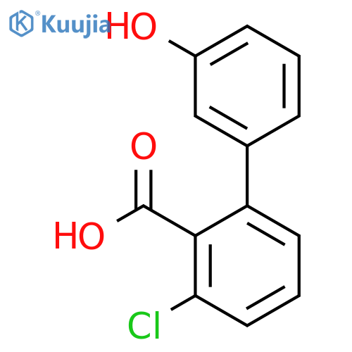 6-Chloro-2-(3-hydroxyphenyl)benzoic acid structure