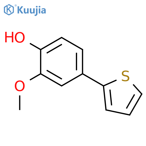 2-Methoxy-4-(thiophen-2-YL)phenol structure