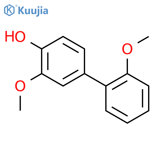 2-methoxy-4-(2-methoxyphenyl)phenol structure