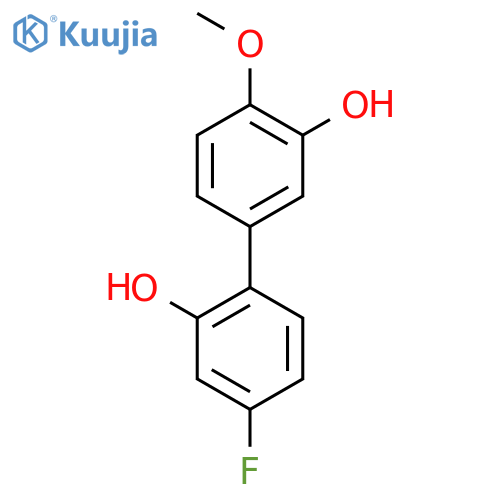 5-(4-Fluoro-2-hydroxyphenyl)-2-methoxyphenol structure