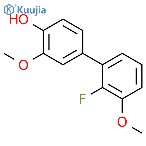 4-(2-Fluoro-3-methoxyphenyl)-2-methoxyphenol structure