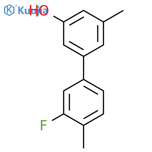 5-(3-Fluoro-4-methylphenyl)-3-methylphenol structure