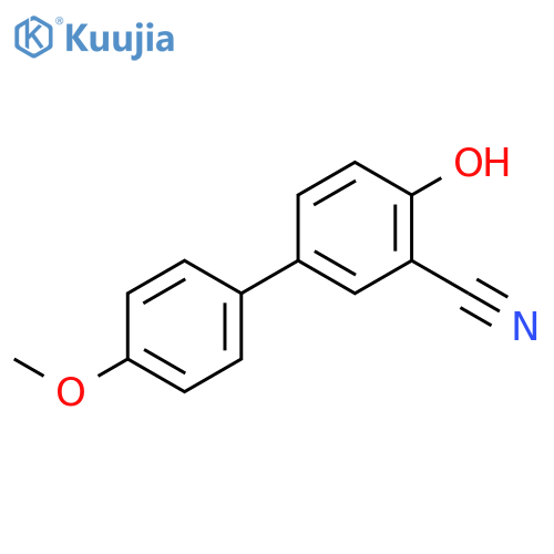 2-hydroxy-5-(4-methoxyphenyl)benzonitrile structure