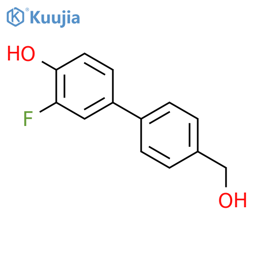 2-fluoro-4-[4-(hydroxymethyl)phenyl]phenol structure