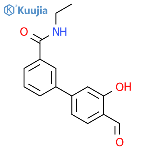 5-[3-(N-Ethylaminocarbonyl)phenyl]-2-formylphenol structure