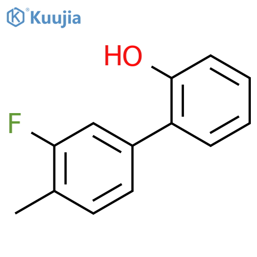 2-(3-fluoro-4-methylphenyl)phenol structure