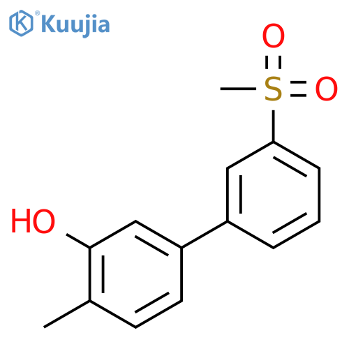 2-methyl-5-(3-methylsulfonylphenyl)phenol structure