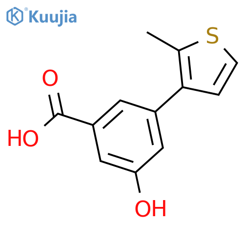 5-Hydroxy-3-(2-methylthiophenyl)benzoic acid structure