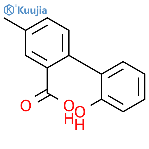 2-(2-Hydroxyphenyl)-5-methylbenzoic acid structure