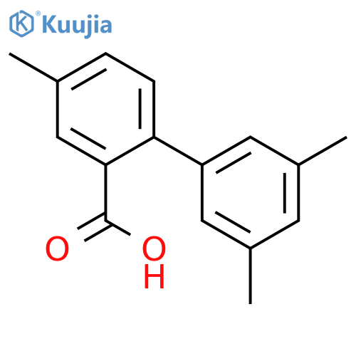 2-(3,5-Dimethylphenyl)-5-methylbenzoic acid structure