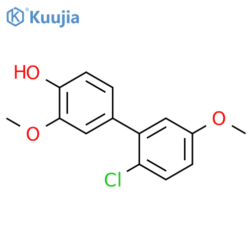 4-(2-Chloro-5-methoxyphenyl)-2-methoxyphenol structure