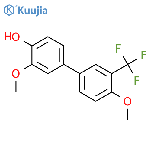 4-(4-Methoxy-3-trifluoromethylphenyl)-2-methoxyphenol structure