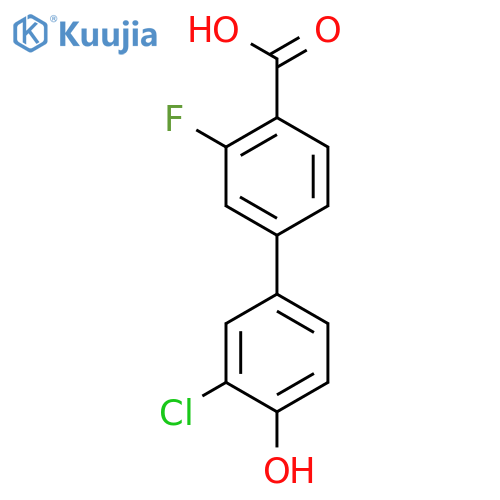 4-(4-Carboxy-3-fluorophenyl)-2-chlorophenol structure