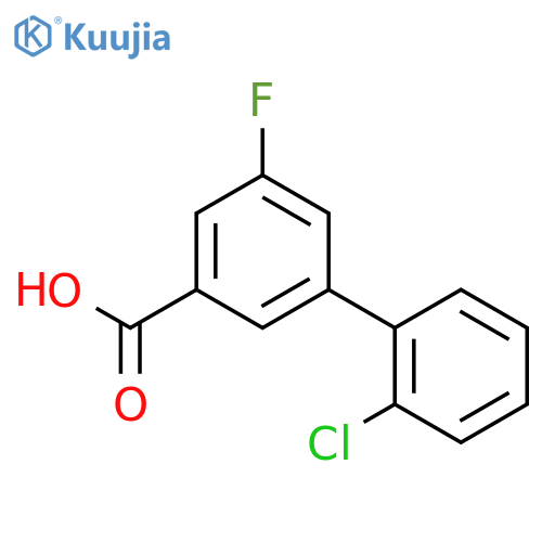 3-(2-Chlorophenyl)-5-fluorobenzoic acid structure