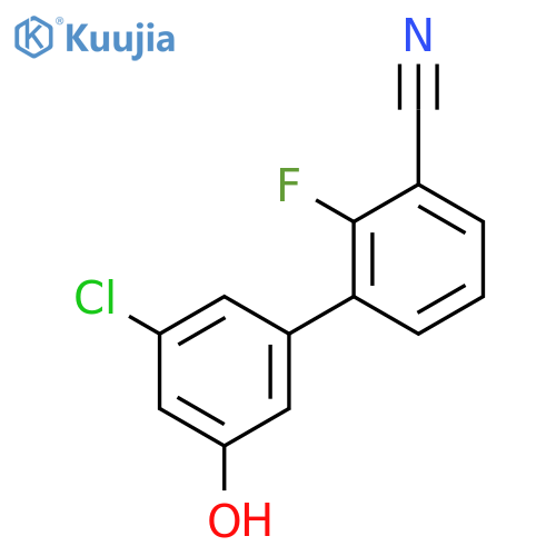 3-Chloro-5-(3-cyano-2-fluorophenyl)phenol structure