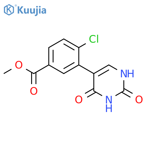 Methyl 4-chloro-3-(2,4-dioxo-1H-pyrimidin-5-yl)benzoate structure