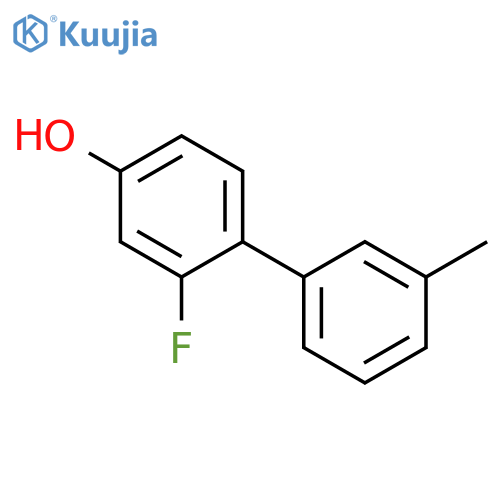 3-Fluoro-4-(3-methylphenyl)phenol structure
