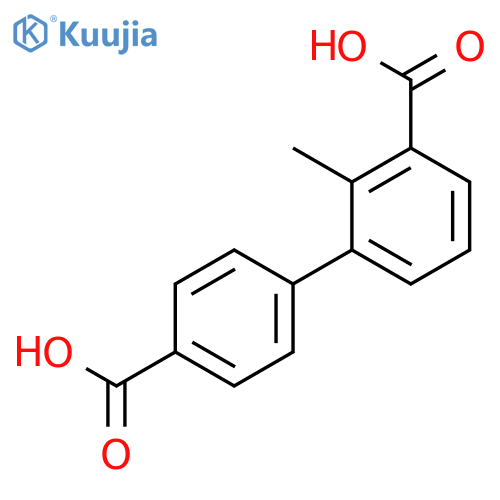 3-(4-Carboxyphenyl)-2-methylbenzoic acid structure