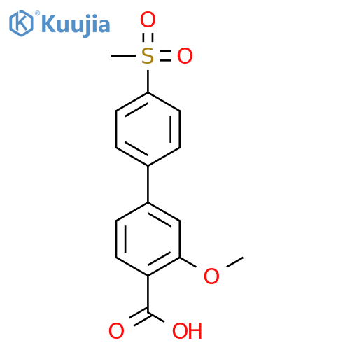 2-methoxy-4-(4-methylsulfonylphenyl)benzoic Acid structure