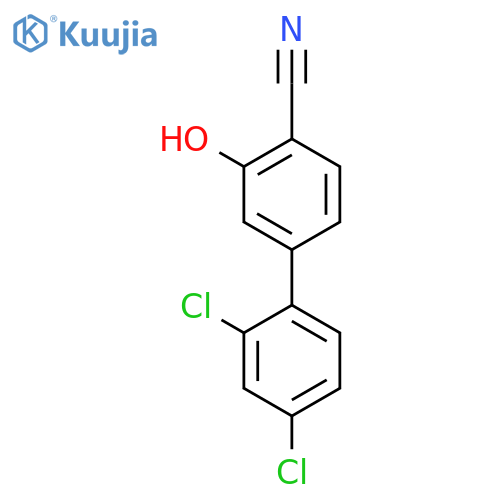 2-Cyano-5-(2,4-dichlorophenyl)phenol structure