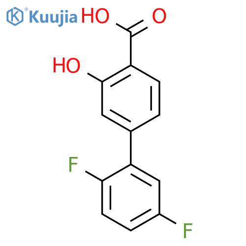 4-(2,5-Difluorophenyl)-2-hydroxybenzoic acid structure