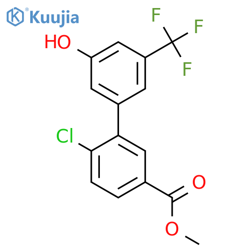 5-(2-Chloro-5-methoxycarbonylphenyl)-3-trifluoromethylphenol structure