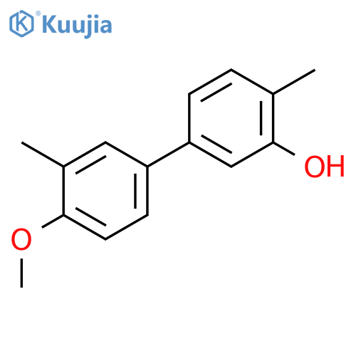 5-(4-Methoxy-3-methylphenyl)-2-methylphenol structure