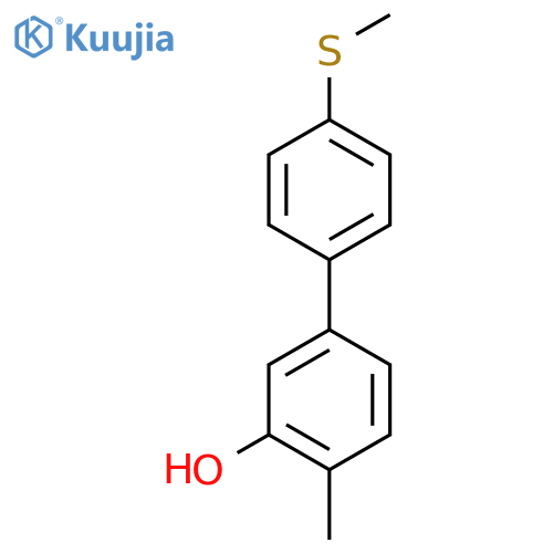 2-Methyl-5-(4-methylthiophenyl)phenol structure