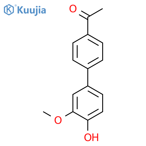 4-(4-Acetylphenyl)-2-methoxyphenol structure