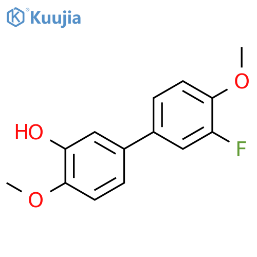 5-(3-Fluoro-4-methoxyphenyl)-2-methoxyphenol structure
