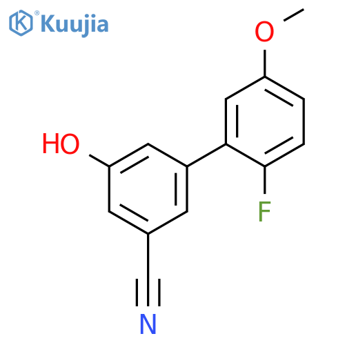 3-Cyano-5-(2-fluoro-5-methoxyphenyl)phenol structure