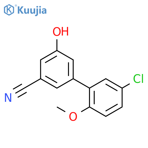 5-(5-Chloro-2-methoxyphenyl)-3-cyanophenol structure